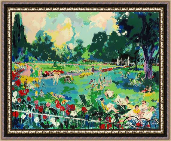 Leroy Neiman Regents Park Framed Painting