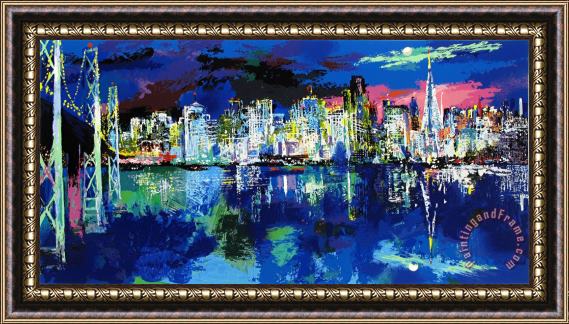 Leroy Neiman San Francisco by Night Framed Painting