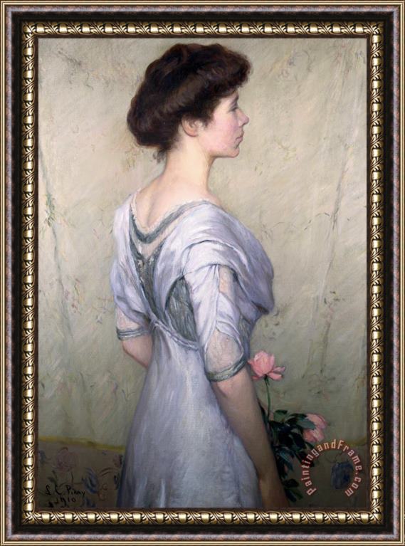 Lilla Cabot Perry The Pink Rose Framed Print