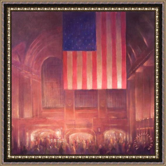 Lincoln Seligman Grand Central Station Framed Painting