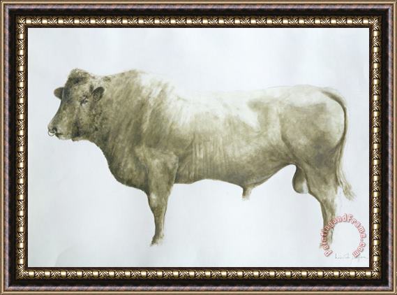 Lincoln Seligman Islay Bull Framed Painting