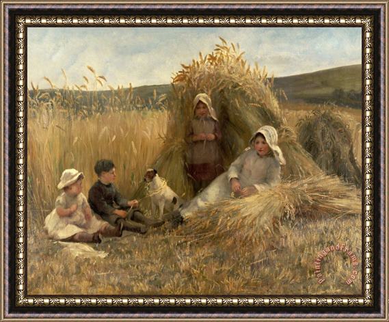 Lionel Percy Smythe Young Harvesters Framed Painting