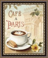 Lisa Audit Cafe in Europe I painting - Cafe in Europe I print for sale
