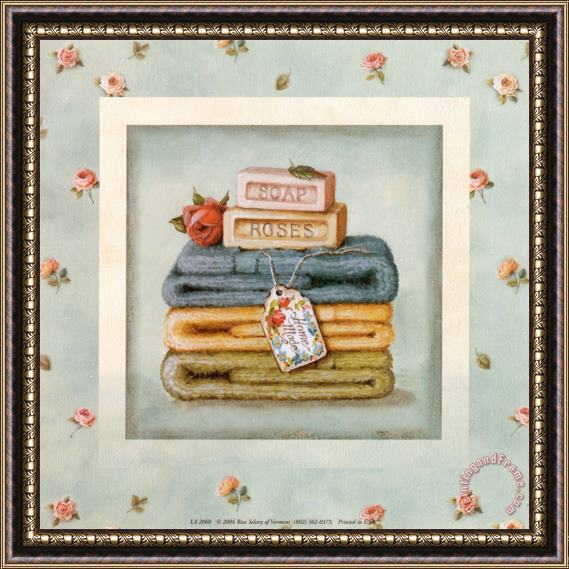 Lisa Audit Soap And Towels Framed Painting