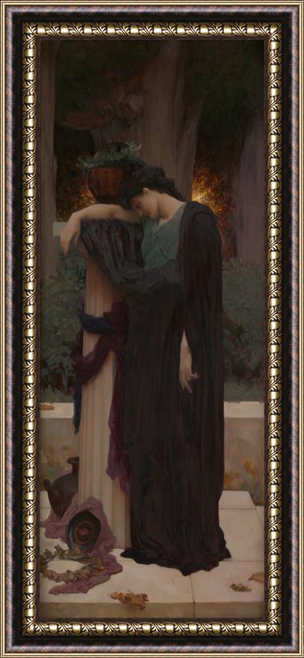Lord Frederick Leighton Lachrymae Framed Painting