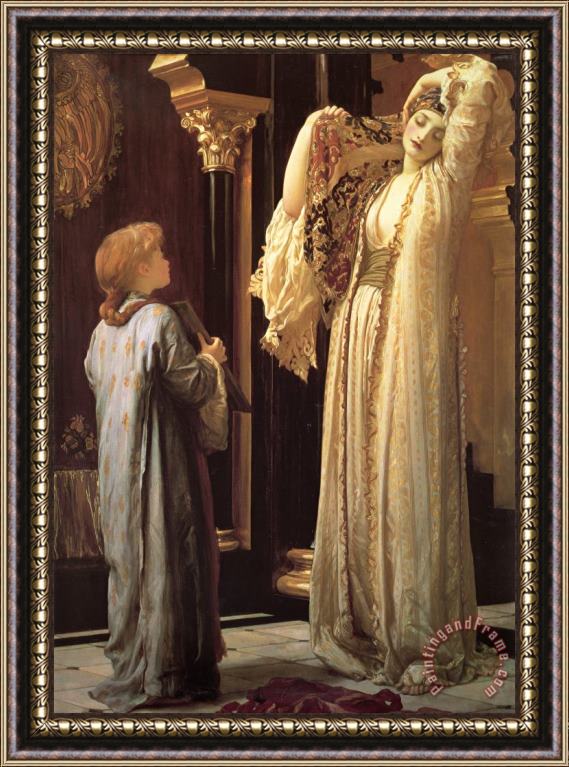 Lord Frederick Leighton Light of The Harem Framed Painting