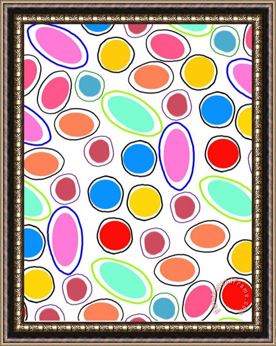 Louisa Knight Candy Spots Framed Painting