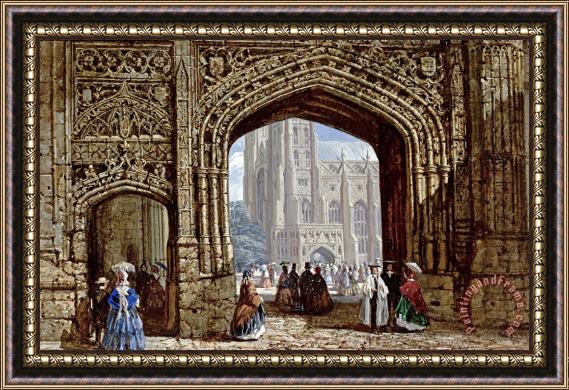 Louise Rayner Canterbury Cathedral Framed Painting