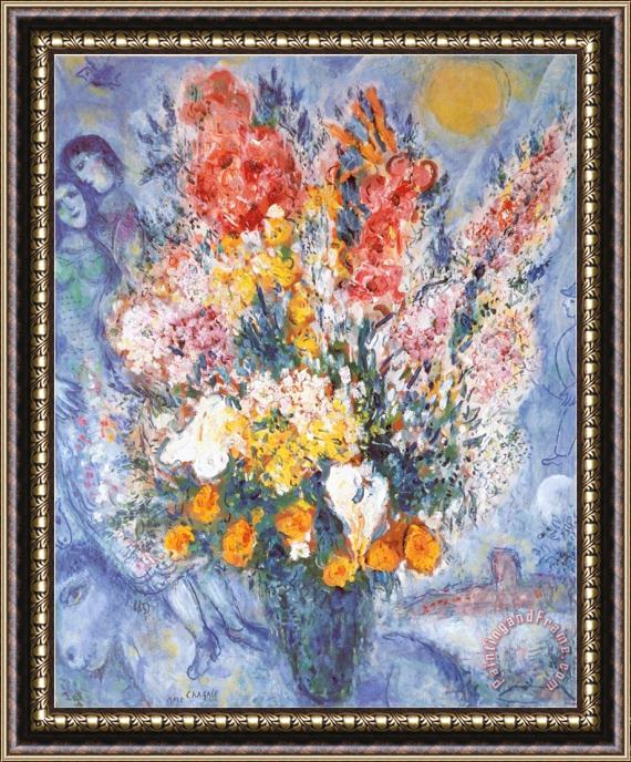 Marc Chagall Bouquet Des Fleurs Framed Print