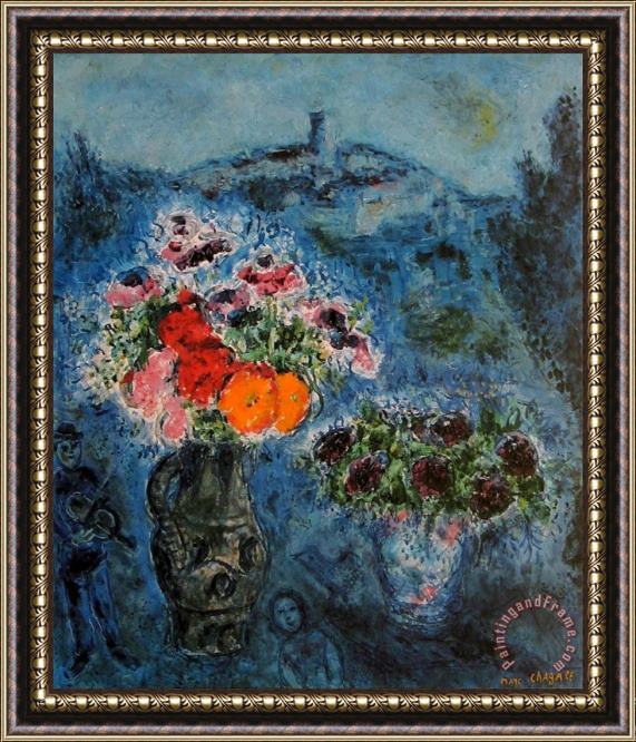 Marc Chagall Bunch of Violets Framed Print