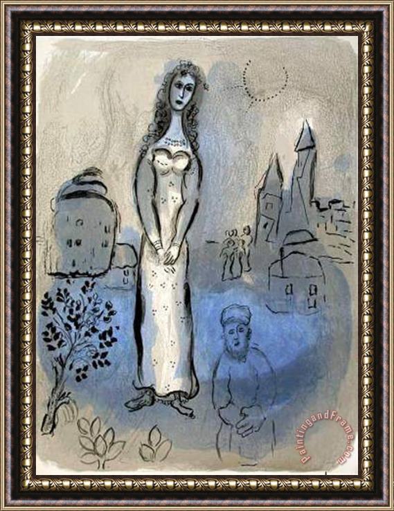 Marc Chagall La Bible Esther Framed Print