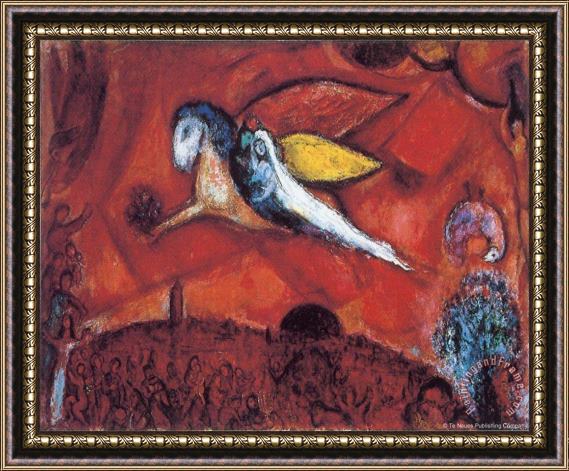 Marc Chagall Study to Song of Songs Iv 1958 4 Framed Print