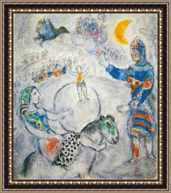 Marc Chagall The Big Grey Circus Framed Painting