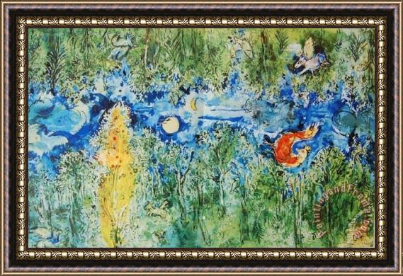 Marc Chagall The Enchanted Forest Framed Painting