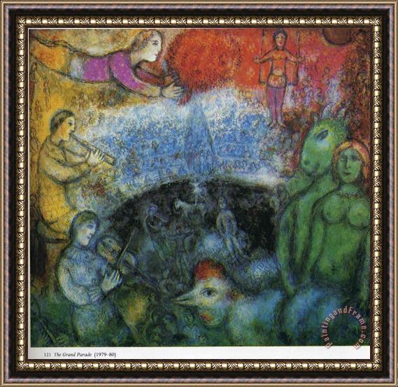 Marc Chagall The Grand Parade 1980 Framed Print