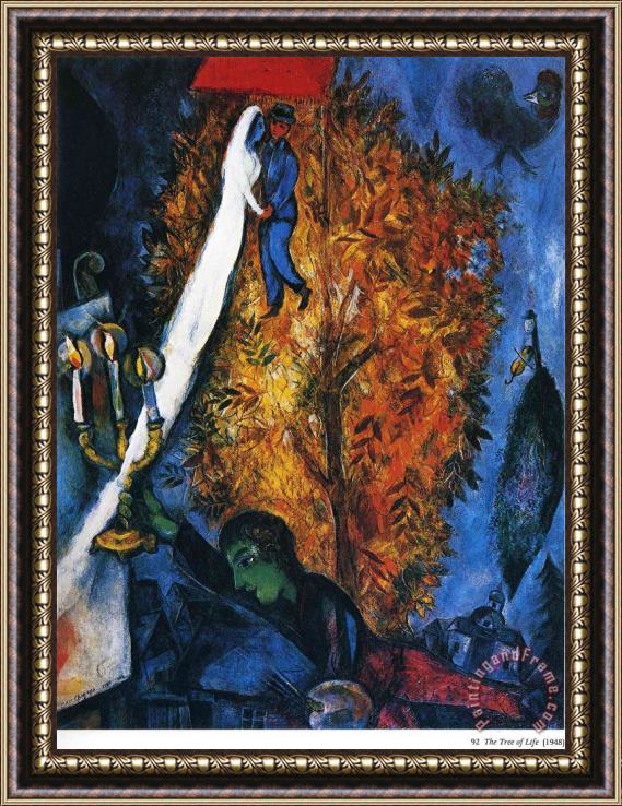 Marc Chagall The Tree of Life 1948 Framed Painting