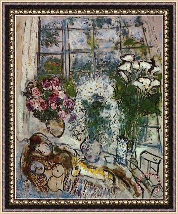 Marc Chagall The White Window Framed Painting