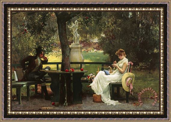 Marcus Stone In Love Framed Painting