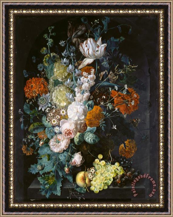 Margareta Haverman A Vase of Flowers Framed Print
