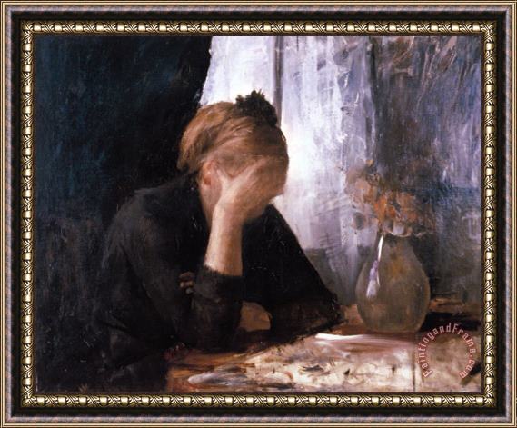Maria Konstantinowna Bashkirtseff Despair Framed Painting