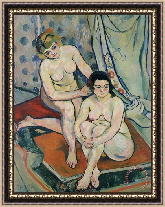 Marie Clementine Valadon The Two Bathers Framed Painting