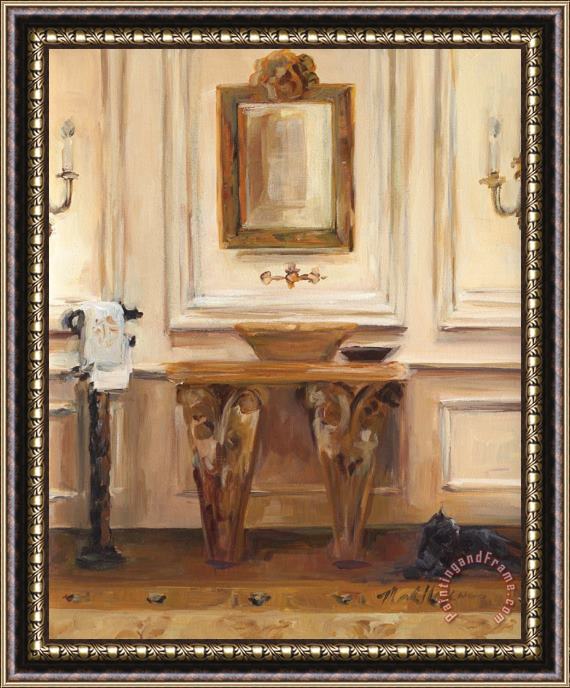 Marilyn Hageman Classical Bath I Framed Painting