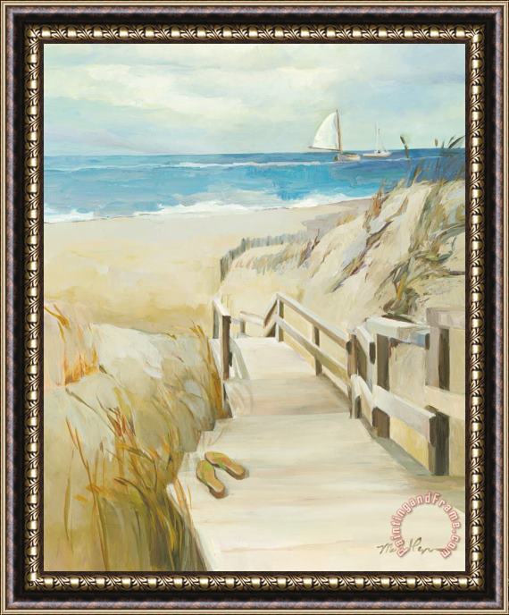 Marilyn Hageman Coastal Escape Framed Painting