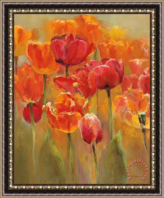 Marilyn Hageman Tulips in The Midst I Framed Painting