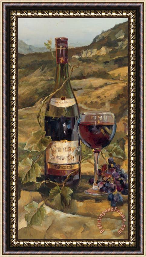 Marilyn Hageman Tuscan Valley Red Framed Painting