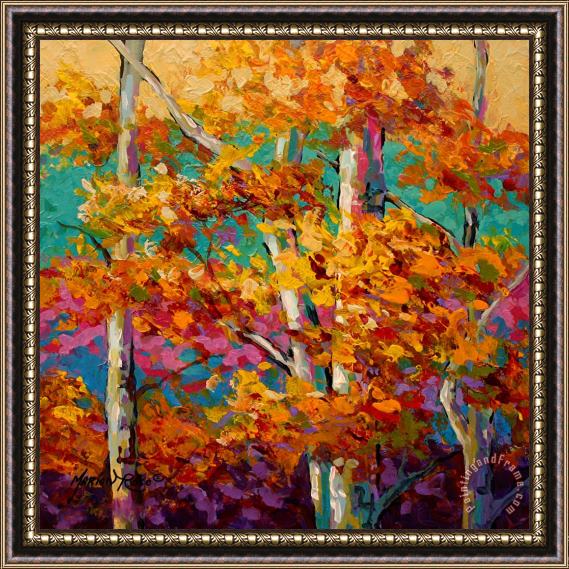 Marion Rose Abstract Autumn III Framed Painting