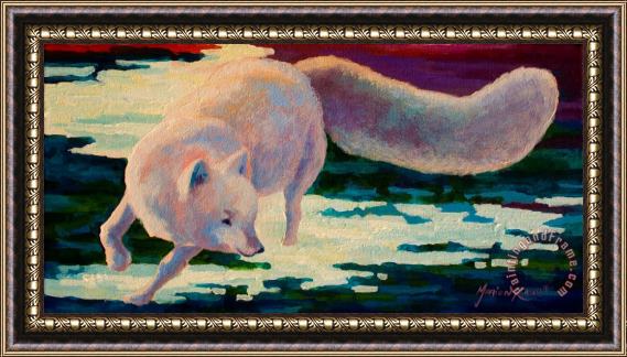 Marion Rose Arctic Fox Framed Painting