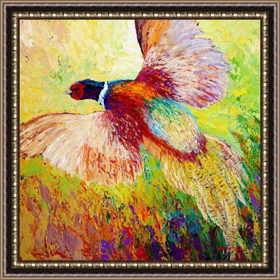 Marion Rose Flushed - Pheasant Framed Painting