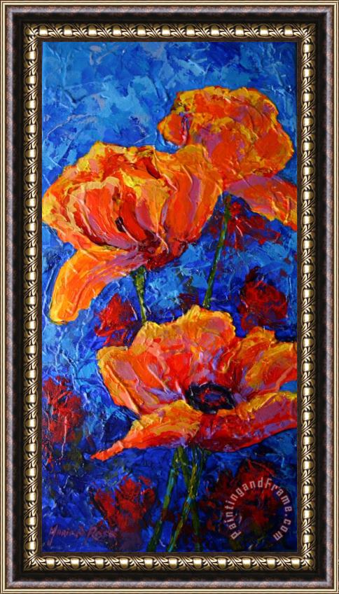 Marion Rose Poppies II Framed Painting