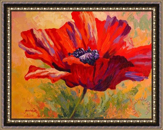 Marion Rose Red Poppy II Framed Painting