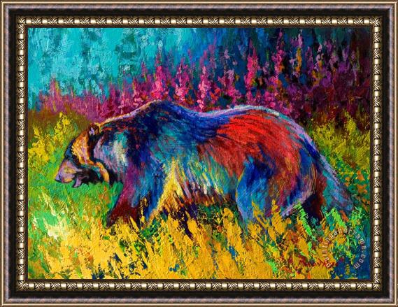 Marion Rose Right Of Way - Grizzly Bear Framed Painting