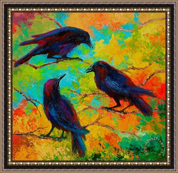 Marion Rose Roundtable Discussion - Crows Framed Painting