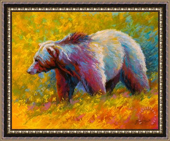 Marion Rose The Wandering One - Grizzly Bear Framed Print