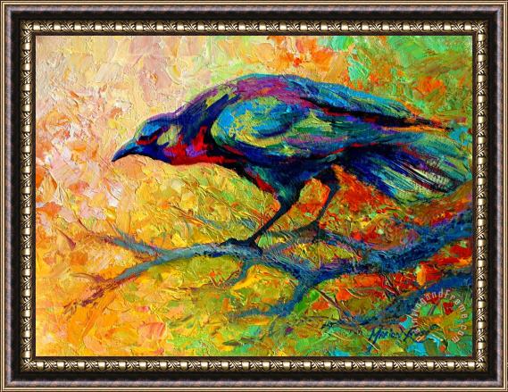 Marion Rose Tree Talk - Crow Framed Print