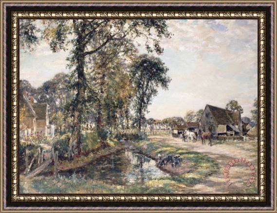 Mark Fisher The Manor Farm Framed Painting