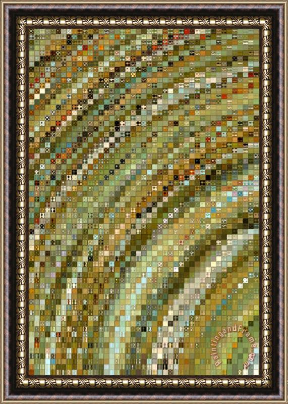 Mark Lawrence Modern Mosaic Art- one Framed Print