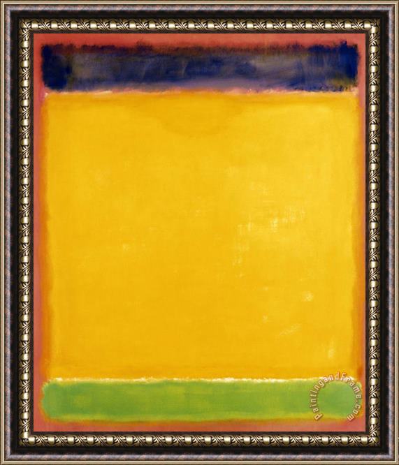 Mark Rothko Untitled Blue Yellow Green on Red 1954 Framed Painting