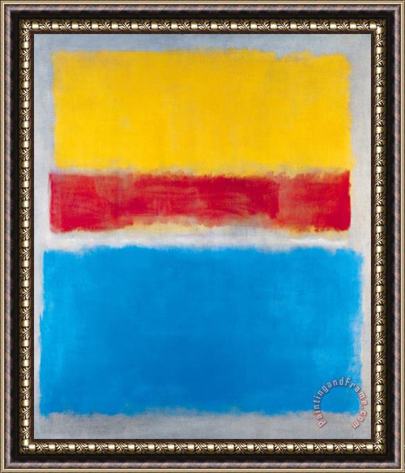 Mark Rothko Untitled Yellow Red And Blue Framed Print
