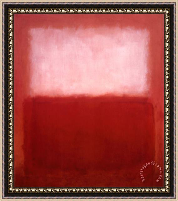 Mark Rothko White Over Red Framed Print