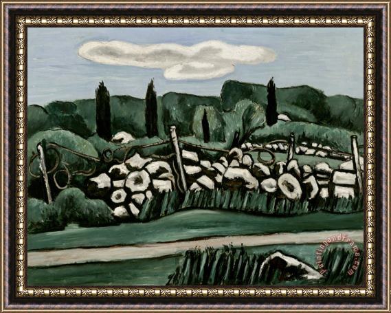 Marsden Hartley The Last Stone Walls, Dogtown Framed Painting