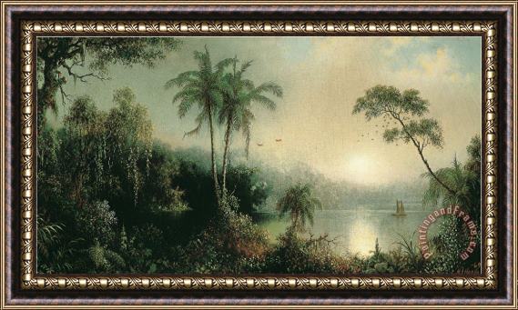 Martin Johnson Heade Sunrise in Nicaragua Framed Painting
