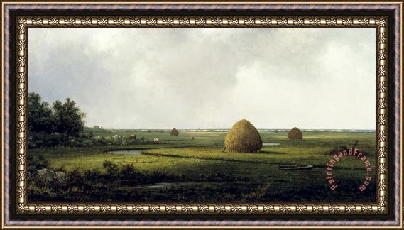 Martin Johnson Heade View of Marshfield Framed Print