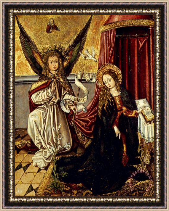 Martin Schongauer The Annunciation Framed Print