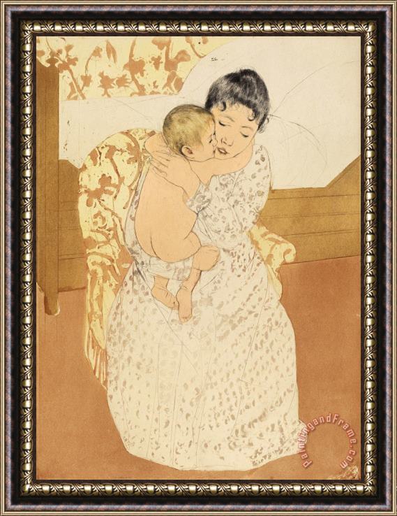 Mary Cassatt Maternal Caress Framed Print