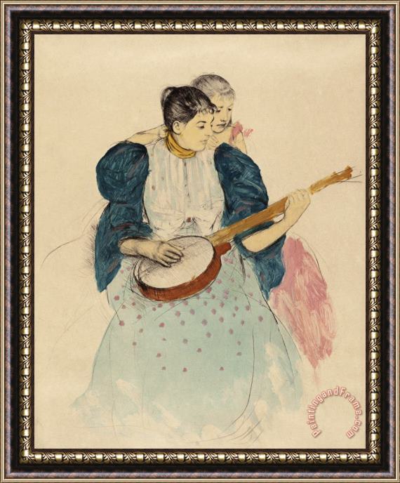 Mary Cassatt The Banjo Lesson Framed Print