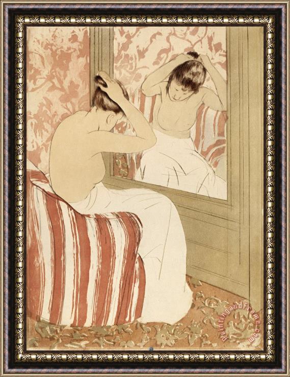 Mary Cassatt The Coiffure Framed Print